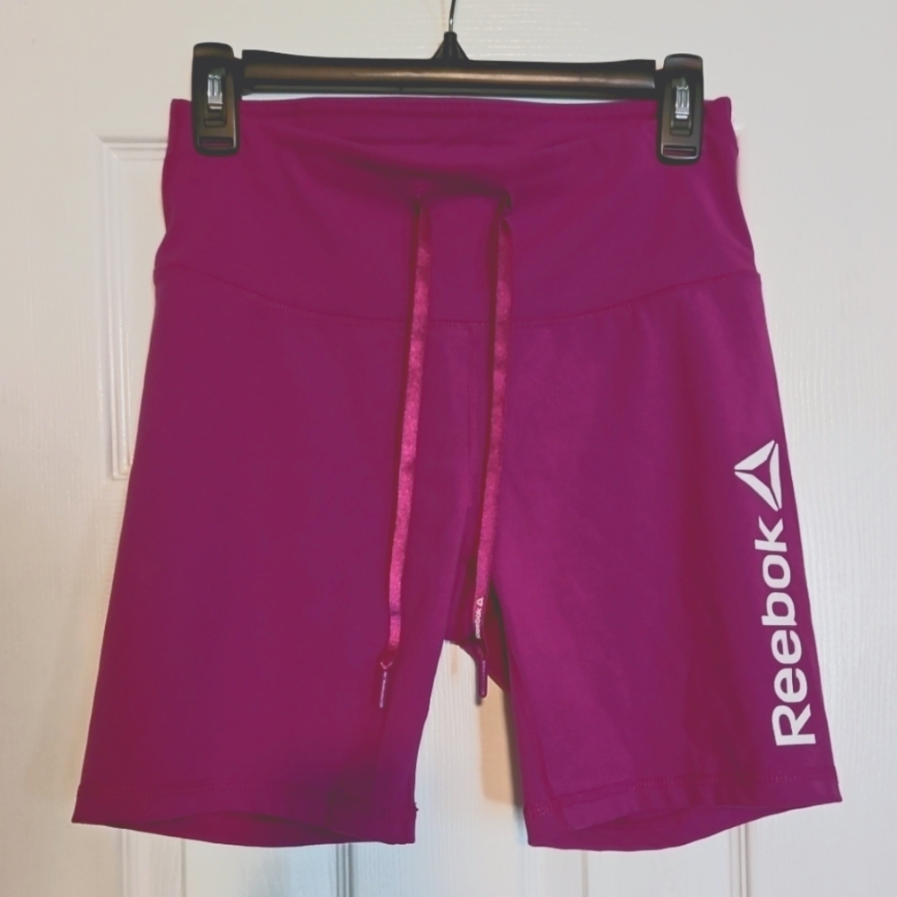 Women's Reebok Athletic Shorts, Purple, Size M